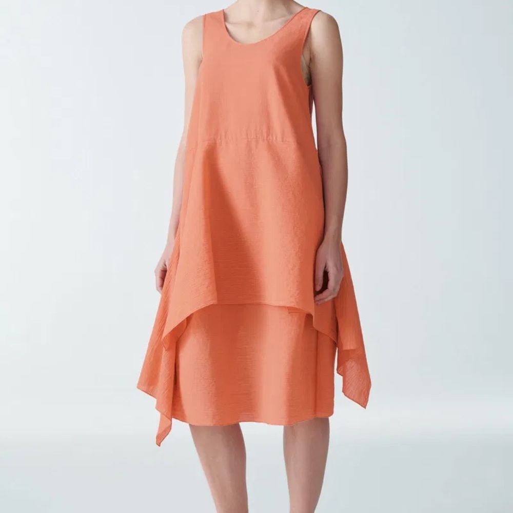 nwt COS Plisse Cotton Dress - 6